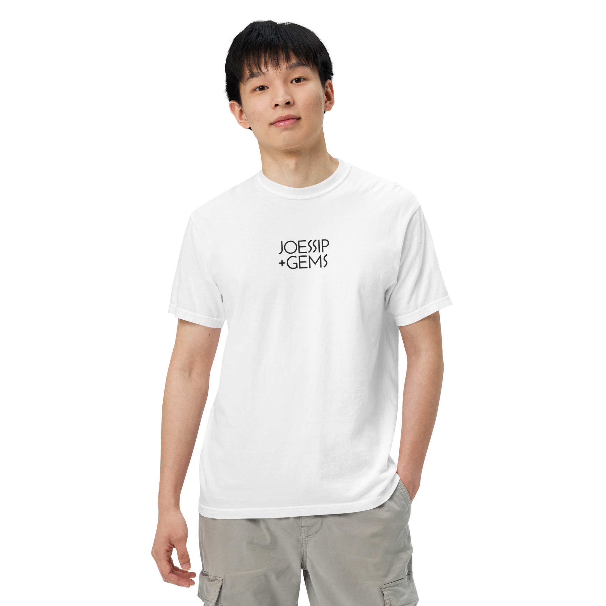 Joessip Tee White - Camiseta Bordada Gruesa