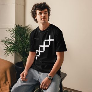 Tee ++ Line Black — Algodón Orgánico — Joessip Gems
