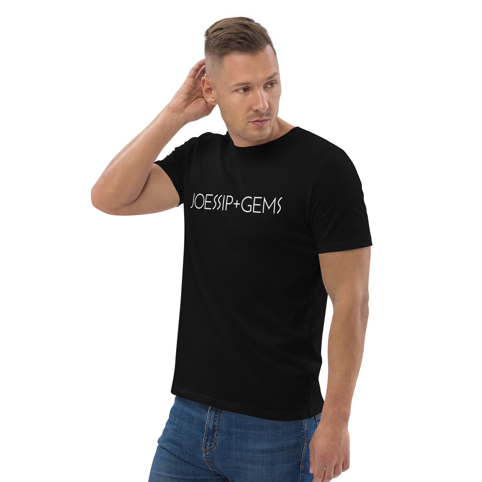 Basic Logo Tee Black — Algodón Orgánico — Joessip Gems