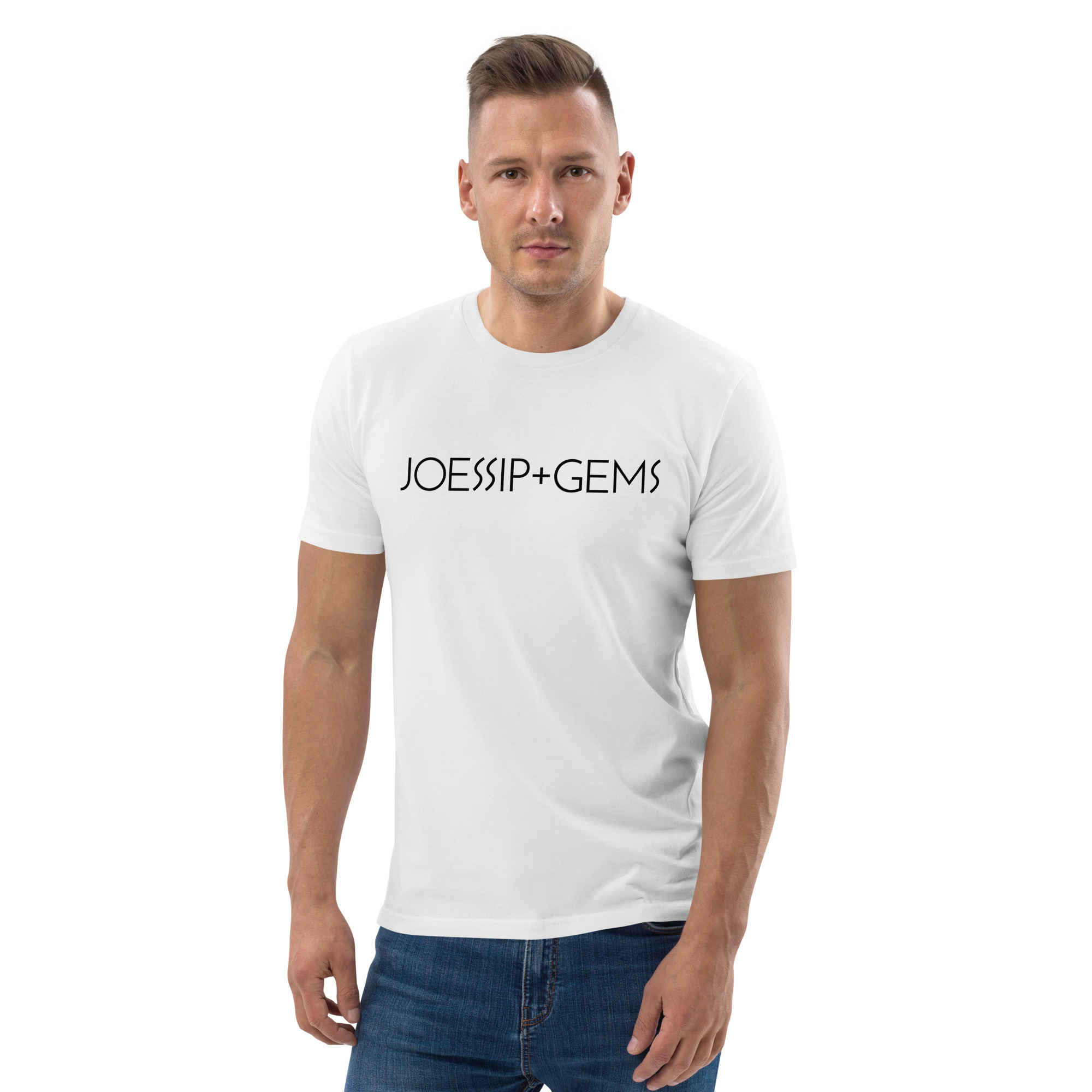 Basic Logo Tee White — Algodón Orgánico — Joessip Gems